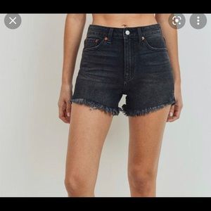 Just USA high rise black denim short